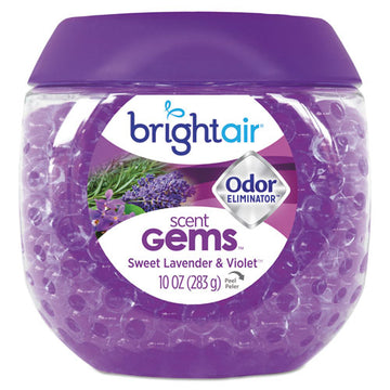 BRIGHT Air® Scent Gems Odor Eliminator, Sweet Lavender And Violet, 10 Oz Jar freeshipping - TVN Wholesale